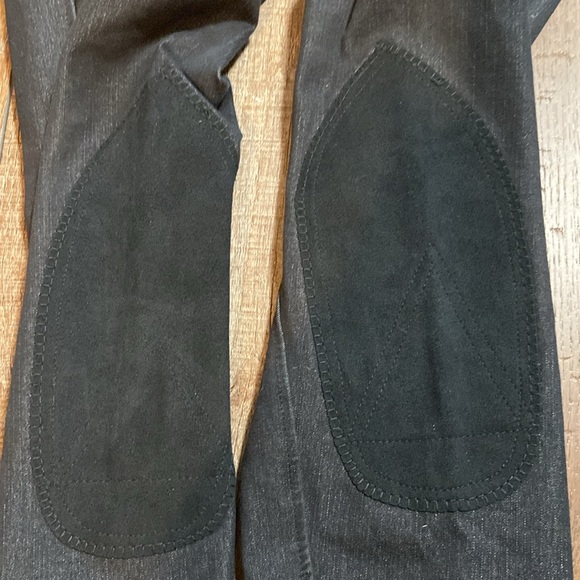 Black Diamond by Harry’s Horse Denim and Faux Leather Riding Breeches Size EU 38 - Picture 4 of 13